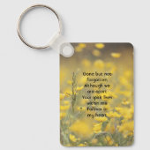 Keepsake Memorial Photo Barn Owl Bird キーホルダー (正面)