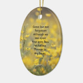 Keepsake Memorial Photo Barn Owl Bird  セラミックオーナメント (左)