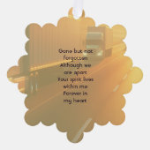 Keepsake Memorial Semi-Truck Tractor-trailer オーナメントカード (正面)