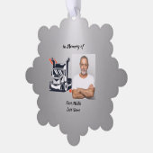 Keepsake Memorial Semi-Truck Tractor-trailer オーナメントカード (左)