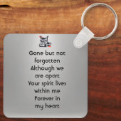 Keepsake Memorial Semi-Truck Tractor-trailer キーホルダー (裏面)