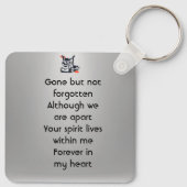 Keepsake Memorial Semi-Truck Tractor-trailer キーホルダー (裏面)