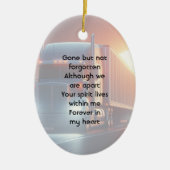 Keepsake Memorial Semi-Truck Tractor-trailer  セラミックオーナメント (正面)