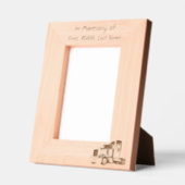 Keepsake Memorial  Semi-Truck Tractor-trailer  レーザー彫刻フレーム (左)