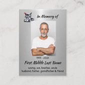 Keepsake  Memorial Semi-Truck Tractor-trailer  名刺 (正面)