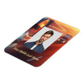 Keepsake Memorial  SemiTruck Tractor-trailer  マグネット (左側)