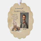 Keepsake Memorial Watercolor Seals Animals オーナメントカード (左)