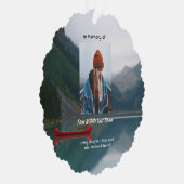 Keepsake Memorial Wilderness Lake Canoe オーナメントカード (右)