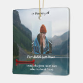 Keepsake Memorial Wilderness Lake Canoe セラミックオーナメント (左)