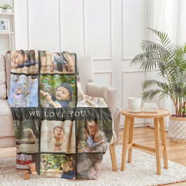 Keepsake Momおばあちゃんの写真コラージュおばあちゃんの日Sm フリースブランケット