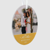 Keepsake Most Wonderful Time 結婚's Photo オーナメント (正面)