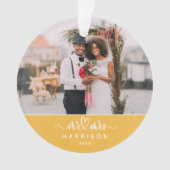 Keepsake Most Wonderful Time 結婚's Photo オーナメント (正面)