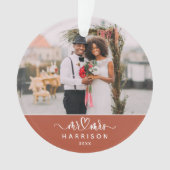 Keepsake Most Wonderful Time 結婚's Photo オーナメント (正面)