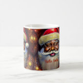 Keepsake Mug: Black 芸術的 Santa Collection コーヒーマグカップ (中央)