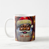 Keepsake Mug: Black 芸術的 Santa Collection コーヒーマグカップ (左)