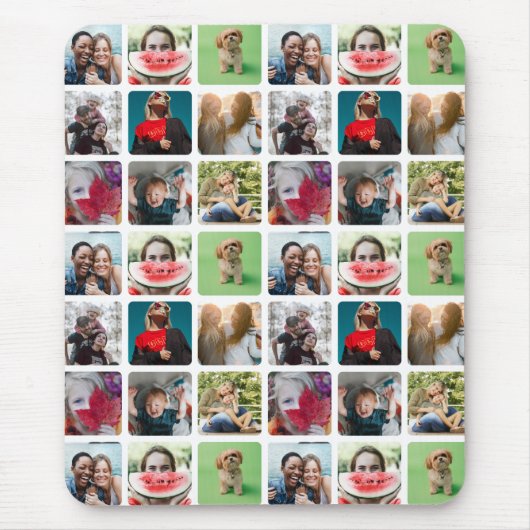 Keepsake Photoモダン Collageパターン マウスパッド (正面)
