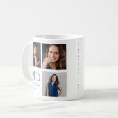 Keepsake Photo Blue PhD卒業 コーヒーマグカップ (正面左)