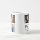 Keepsake Photo Blue PhD卒業 コーヒーマグカップ (中央)