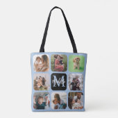 Keepsake Photo Collage Monogramトートバッグ トートバッグ (裏面)