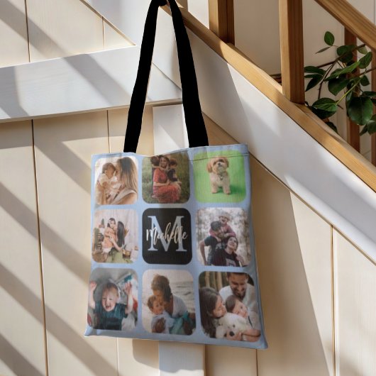 Keepsake Photo Collage Monogramトートバッグ トートバッグ