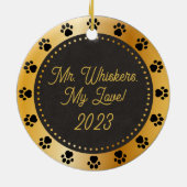 Keepsake Photo & Script パーソナライズされた Nameオーナメント セラミックオーナメント (裏面)