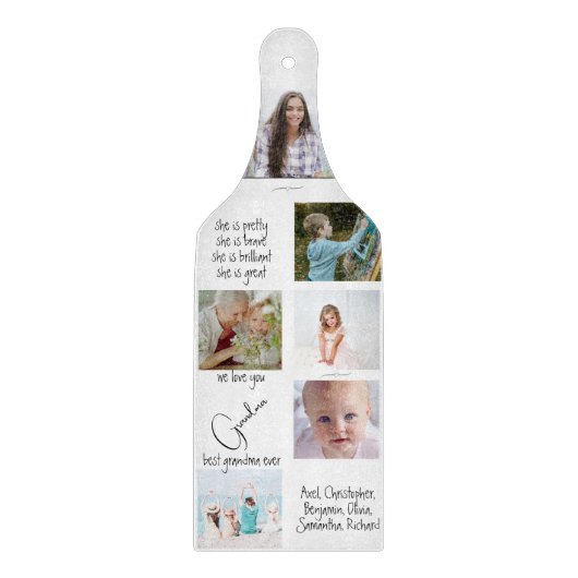 Keepsake We Love You Gramona Photo Collage カッティングボード (正面)