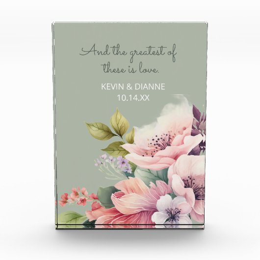 Keepsake Wedding Gift! Custom Love  フォトブロック (正面)