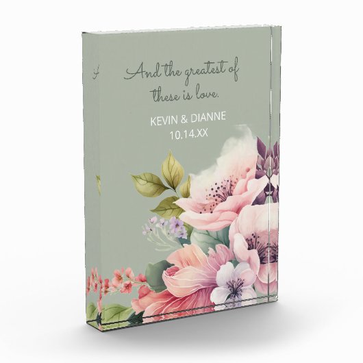 Keepsake Wedding Gift! Custom Love  フォトブロック (左)