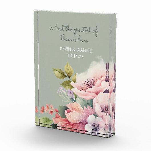 Keepsake Wedding Gift! Custom Love  フォトブロック (右)