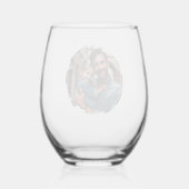 Keepsake Wine Glass with Any Photo ステムなしワイングラス (裏面)
