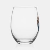 Keepsake Wine Glass with Any Photo ステムなしワイングラス (右)