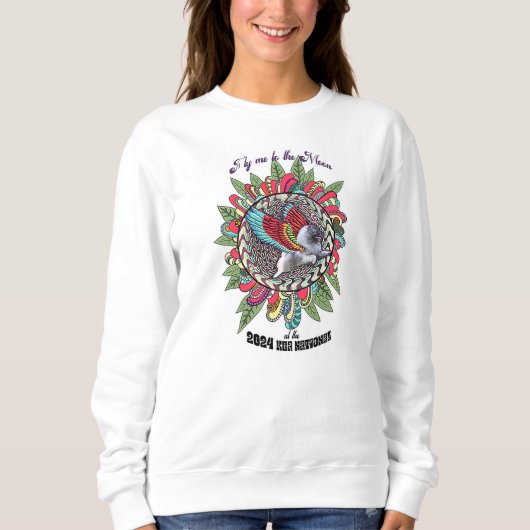 Kees飛んでいる to Moon Sweatshirt スウェットシャツ (正面)