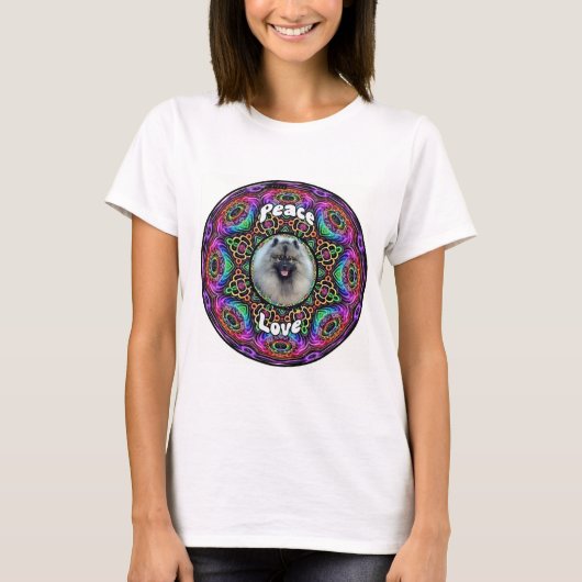 Kees on plain purple mandala T shirt Tシャツ (正面)