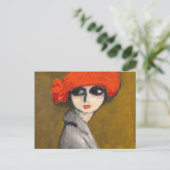 Kees Van Dongen著Le Coquelicot （コーンポピー） ポストカード (スタンド正面)