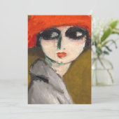 Kees Van Dongen著Le Coquelicot （コーンポピー） 招待状 (スタンド正面)