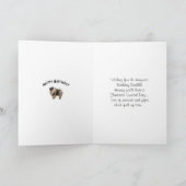 Keeshondおよび誕生日の気球 カード (内部)