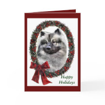 Keeshondのクリスマスのギフト