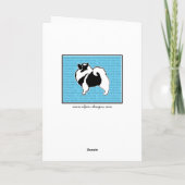 Keeshondのグラフィック-かわいい元の犬の芸術 カード (裏面)