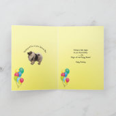 Keeshondのハッピーバースデー カード (内部)