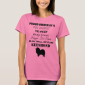 KEESHONDの所有者 Tシャツ (正面)