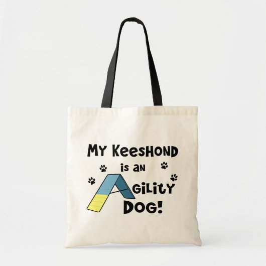 Keeshondの敏捷犬 トートバッグ (正面)