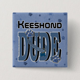 Keeshondの男 缶バッジ