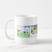 Keeshondの4季節| Keesieの漫画犬 コーヒーマグカップ (左)