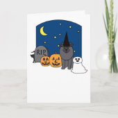 Keeshondハロウィン カード (正面)