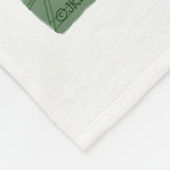 Keeshond愛喜びの平和 フリースブランケット (角)