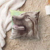 Keeshond犬のギフト クッション (ブランケット)