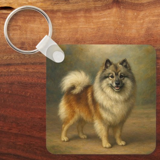 Keeshond キーホルダー (正面)