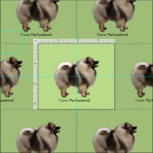 Keeshond ファブリック (タイル)