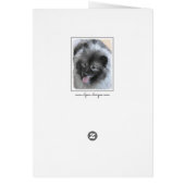 Keeshond Bailey 絵画's – かわいいオリジナルドッグアート (裏面)
