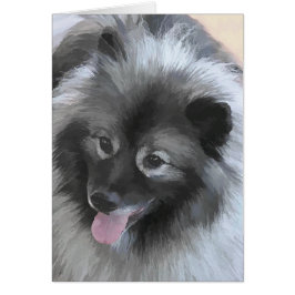 Keeshond Bailey 絵画's – かわいいオリジナルドッグアート
